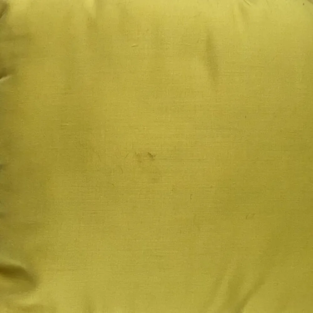 Handcrafted Nursery Pillow baby Shabby Chic Yellow & White ~ 12 X‎ 10 Inch Vtg